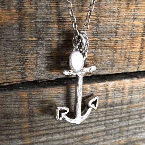 Brighton Sterling Silver Anchor Necklace - Picture 4 of 5